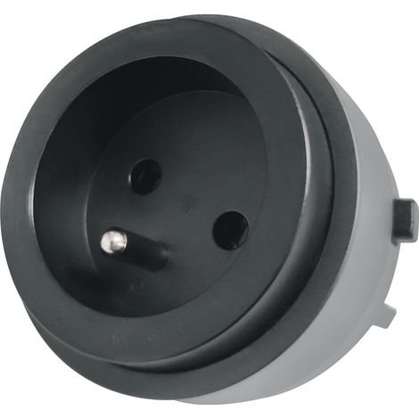 Adaptateur Prise typeE pour Rail modulaire, 16A 3680W Max, avec Terre