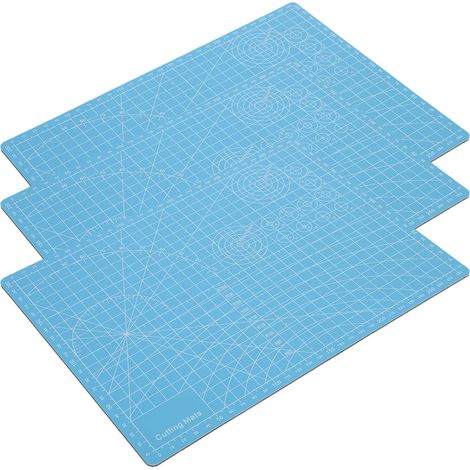 Set aus 3 A4-Schneidematten für handgefertigte Modelle, Gummistempel und Schneide- und Gravierplatten. (1/5)