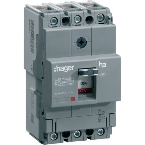 Disj.x160 3P 40kA 160A - APPAREILLAGE DE TETE HAGER HNA160H