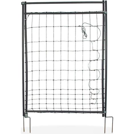 Clôture électrique ukal electrifiable gate cadre isolé piquets doubles