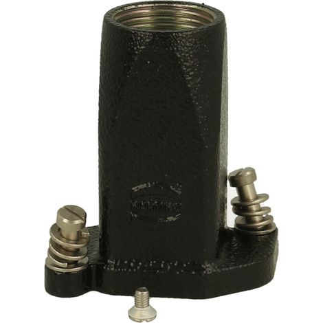09407030402 HARTING Han 3HPR Capot sans joint collé, 1xPG13,5 sortie de câble droite, Verrouillage à baïonnette - 1 Stück (1/2)