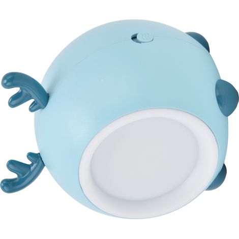 Veilleuse portable en forme d'animal mignon, luminosité réglable, protection des yeux, trois niveaux de température de couleur, veilleuse bleue pour la chambre (1/5)