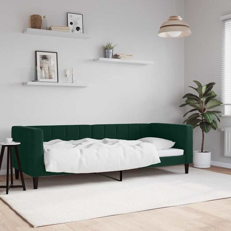 Tagesbett Dunkelgrün 80x200 cm Samt (1/5)