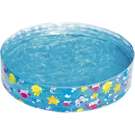 Piscine Gonflable Ronde pour Enfants - 122 cm de Diamètre x 25 cm de Hauteur - Idéale pour le Jardin ou la Terrasse