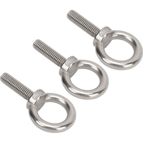 Boulons à œil polyvalents en acier inoxydable haute dureté pour le levage des épaules, adaptés aux camping-cars, aux navires et aux véhicules de construction, M10. (1/5)