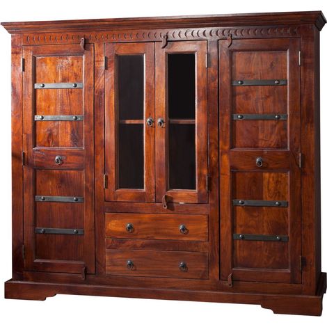 Highboard Akazie 160x50x142 nougat lackiert OXFORD 418