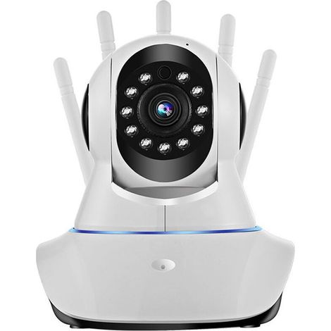 Caméra de Sécurité Extérieure - Caméra WiFi Sans Fil pour Système de Sécurité Domestique avec Vue à 360°, Détection de Mouvement, Suivi Automatique, Conversation Bidirectionnelle, Vision Nocturne 1080 (1/5)