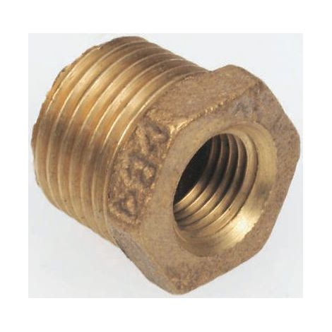 Réduction Bronze Droit RS PRO BSPT Mâle 1pouce - Femelle 3/4pouce ( Prix pour Paquet de 2 )