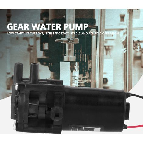 Pompe à eau auto-amorçante miniature haute efficacité ZC-A210 12V en plastique, à engrenages CC (1/5)