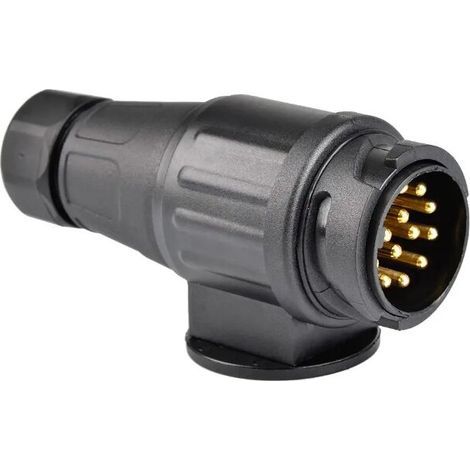 Prise 13 broches 12V prise 13 broches barre d'attelage Type N borne de véhicule prise de remorque de voiture prise de remorque en Nylon européen 13 broches (1/5)