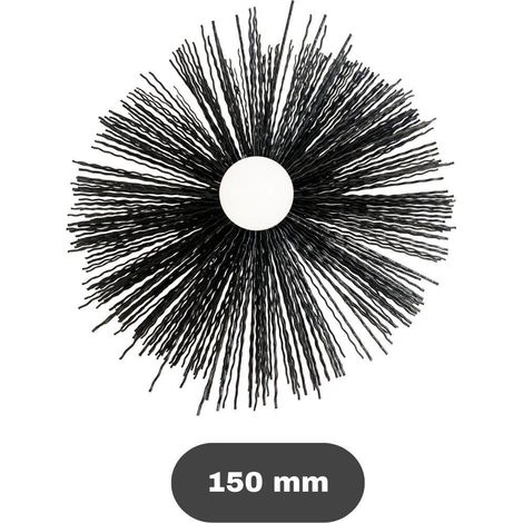 SHAFFER PRO - Brosse de ramonage poêles pellet/bois - hérisson ramonage Ø150 (1/2)
