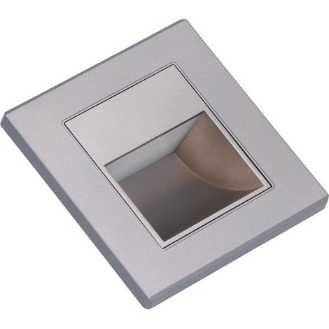 Lampe de marche LED encastrée pour éclairage d'escalier et de couloir, lumière blanc chaud 85-220V, gris (1/5)