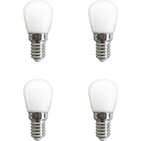 Lampadina LED impermeabile E14 da 3W, angolo del fascio luminoso di 360°, 220V, per frigorifero, macchina da cucire o tornio – Confezione da 4