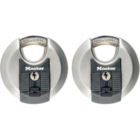 Master Lock Padlock 2-Disc Stainless Steel 70mm