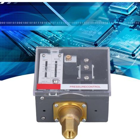 LEFOO LF56 Régulateur de Pression Ajustable pour Liquide et Vapeur, Commutateur SPDT NPT1/4‑18 (1/5)