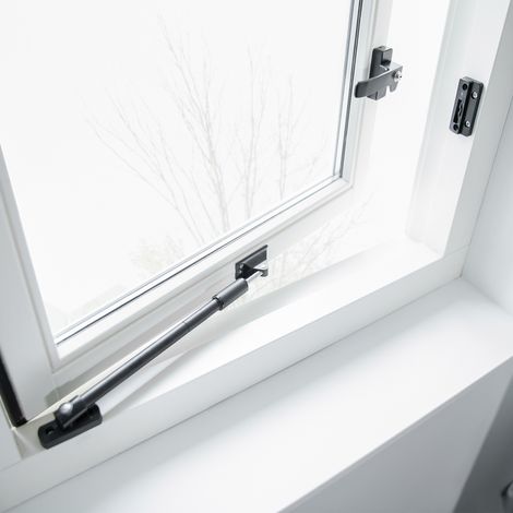 AXA Teleskop - Fensteröffner 35EX - Stahl schwarz - Kunststoff schwarz - nicht abschließbar (1/5)