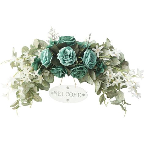 künstlicher Blumenkranz aus künstlichen Rosen für