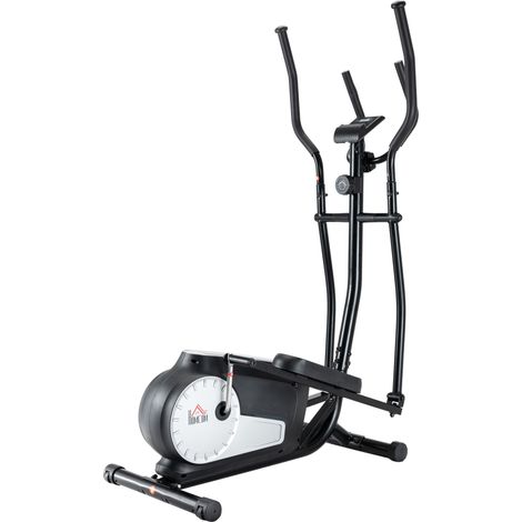 HOMCOM Elliptical Cross Trainer w/ Adjustable Resistance, LCD Monitor, Wheels (1/5)