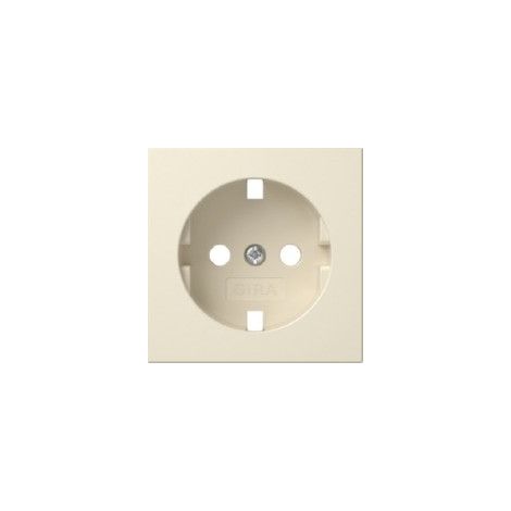 Gira Abdeckung SCHUKO-Steckdose 492001 cremeweiß glänzend (1/2)