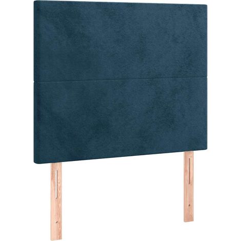 Maison Exclusive - Cabecero de cama azul oscuro 80x5x118/128 cm T (1/5)