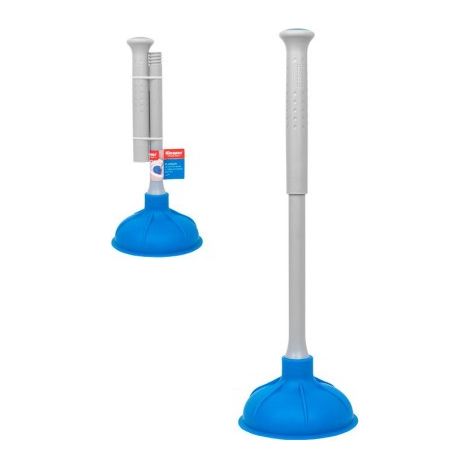 Déboucheur de canalisations Kleaner 49 cm avec ventouse de 15 cm et manche en 2 parties pour la maison (1/5)