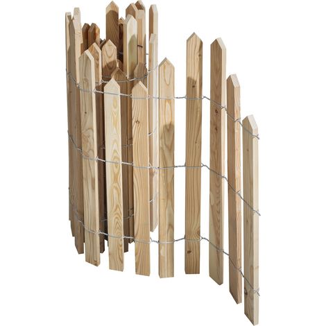 Rollzaun Lärche L: 3m, H: 80/90/100cm