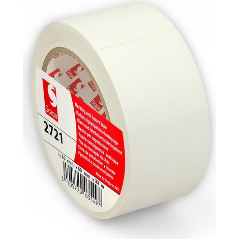 Nastro adesivo Scapa 2721 per indicazioni in zone di alto passaggio 50mm X 33MT Colore - Bianco