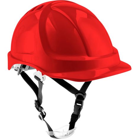 Casque de Protection, Casque de Chantier en ABS, en 397, système de crémaillère, Ventilation, mentonnière, Casque de Travail pour Chantier et Industrie, Casque de sécurité réglable (1/2)