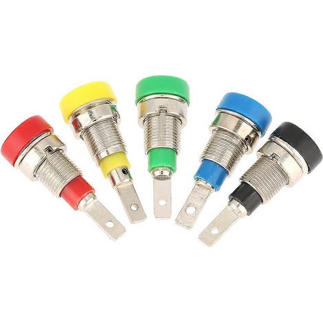 fiches bananes de couleurs assorties de 2,0 mm pour sondes de test à montage sur panneau