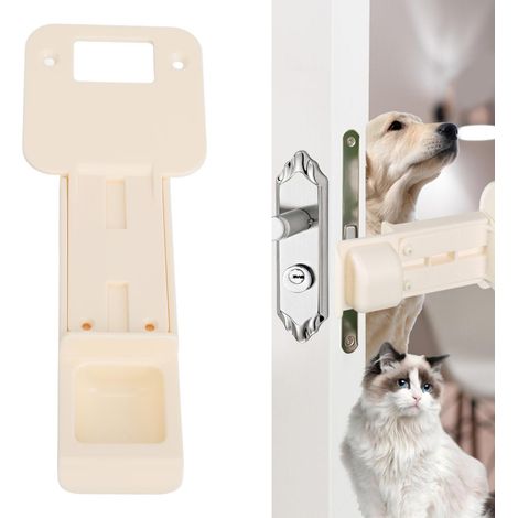 Tope ajustable de ABS para gatera con asa – de 19 x 7 x 4 cm a 25 x 7 x 4 cm – 1 juego + 4 tornillos (1/5)