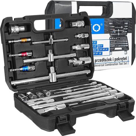 Chiavi e bussole Geko toolkit prolunghe ergonomico con valigetta