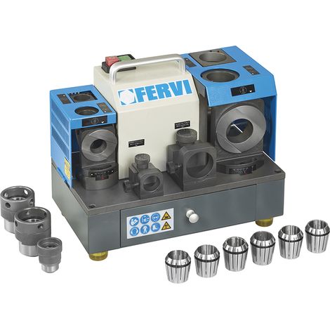 Spitzer fur Spiralbohrer Bohrerscharfer 3ÔÇô32 mm 250 W Fervi a003/32 (1/5)