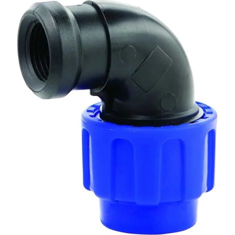 Raccord de tuyau PP PE 90° angle 20 x 3/4" IG (1/5)