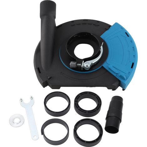 Capot anti-poussière pour meuleuse d'angle 7 pouces, universel, pour le meulage de surface, 180 mm, bleu et noir (1/5)