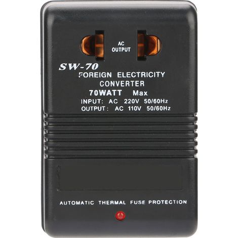 Convertisseur de tension abaisseur 220 V vers 110 V, transformateur de puissance 70 W, prise CN (1/5)