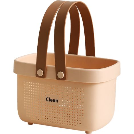 Panier de rangement en plastique avec poignée