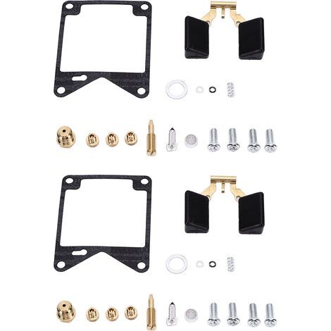 Kit de réparation carburateur 2 jeux/34 pièces avec cuve à essence et flotteur 2416113, adaptable Virago 750 XV750 1981-1983 (1/5)