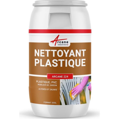 Nettoyage plastique, pvc, rénovateur pour salon, meuble, jardin, blanc plastique jauni, huisserie, objet - 200 L - ARCANE INDUSTRIES