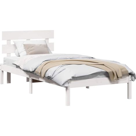 Maison Exclusive - Estructura de cama Blanco 75 x 190 cm Madera m