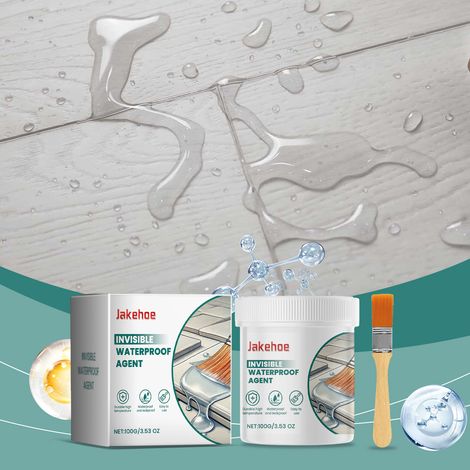 Transparente, wasserdichte Dichtmasse für Fensterbänke, Außenwandfliesen, Badezimmerdecken und zum Abdichten von Fugen – 100 g × 1 + Pinsel × 1 -- BIEMMEDUE (1/5)