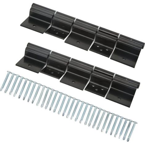 Kit de Charnière à Friction - Porte d'Entrée Camping-Car - Acier Allié Noir - Compatible Caravane Remorque 5ème Roue - 2 Pièces (1/5)