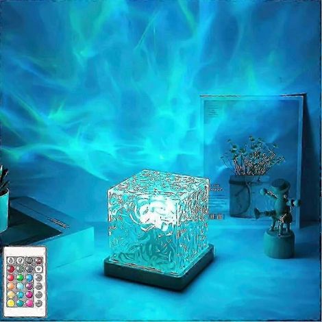 Filiyano – Lampe Céleste, Lampe Cube Aurores Boréales, 16 Couleurs Vagues avec Télécommande, Rechargeable (1/5)
