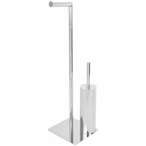 Piantana porta scopino poseidon  Cromo cm 20 x h. 64,2 x 18METAF