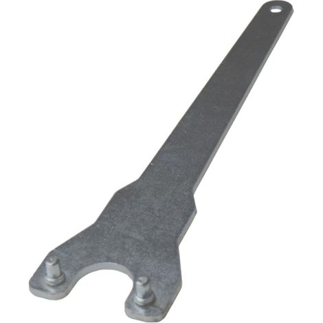 Trade-Shop Stirnlochschlüssel Zweilochschlüssel Schraubenschlüssel für Bosch Flex Makita Winkelschleifer, 35mm Abstand zwischen Pins, 230m Länge (1/2)
