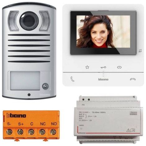 Bticino kit video citofono mono famigliare Linea 2000 2 fili - 364613