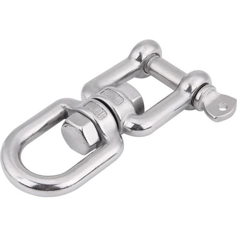 Dispositivo de grillete giratorio de alta resistencia con anillo giratorio fabricado en acero inoxidable 304 (10 mm) -Crezuo