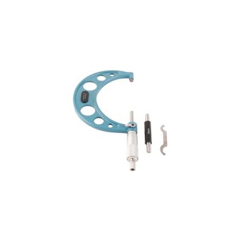 Micromètre extérieur en acier inoxydable, outil de mesure d'épaisseur de haute précision avec clé 0,01 mm 75-100 mm (1/5)