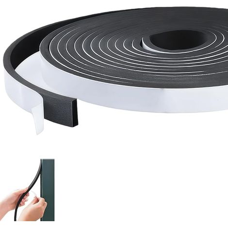 Bande d’étanchéité autocollante mousse 15x5 mm joint anti-bruit anti-vent pour portes/fenêtres isolation thermique anti-poussière Meuble Protection de Climatiseur 5 m (1/5)