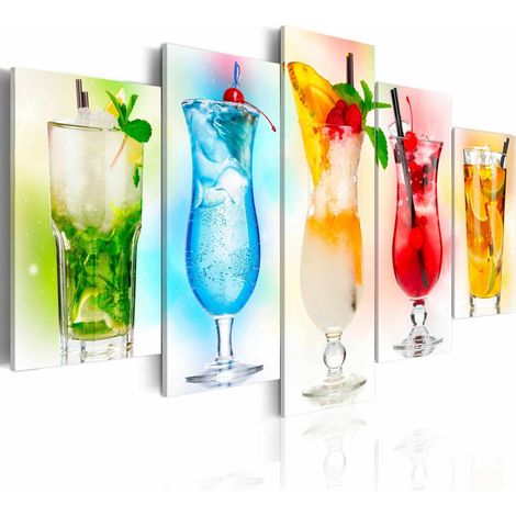 Tableau boissons arc-en-ciel - 200 x 100 cm (1/4)