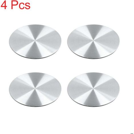Décoration véhicule 45mm Argenté Voiture Roue Centre Moyeu Capuchon Autocollant Emblème Badge 4pcs (1/4)